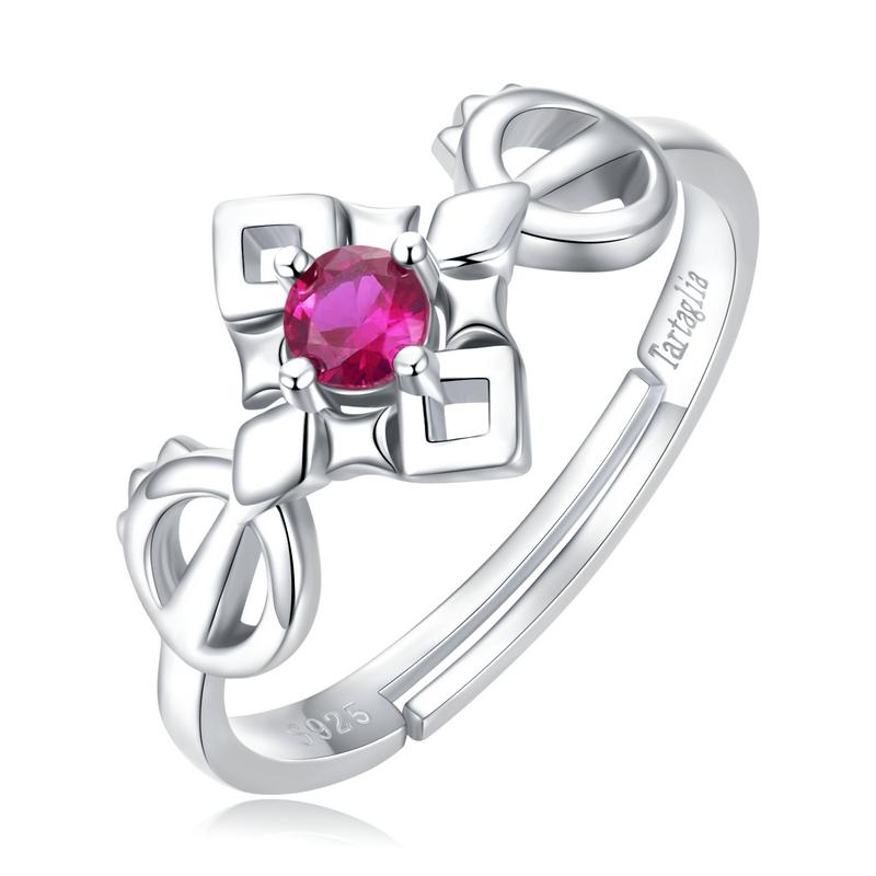 

WOSTU Стерлингового Серебра 925 пробы Genshin Impact Персонаж Сяо Тарталья Чжунли Кольцо Регулируемое Женское Мужское Кольцо Наклейки Подарочные Ювелирные Изделия B