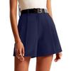 High Waist Wide Leg Shorts for Women Tailored Fit Pleated Front Belt Loops Casual Summer Bottoms with Side Pockets