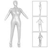 Full Body Woman/Female Inflatable Mannequin Dummy Torso Display Model PVC Silver For Clothing Collections, Retail Displays