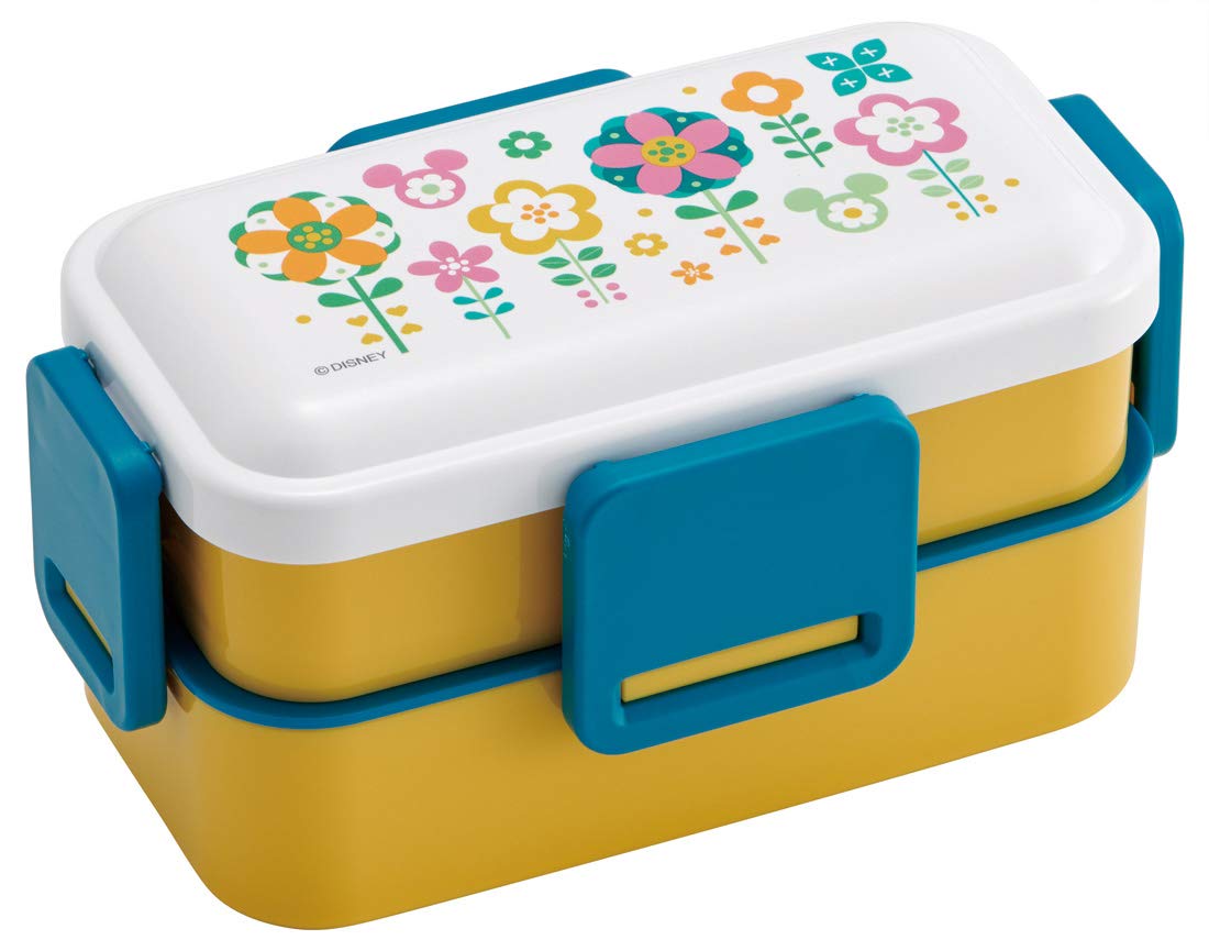 

Skater Softly Serving Bento Mitsumaru Made in PFLW4 Dome-Shaped Lid, Two-Tier Box, 600ml, Garden, Disney, Japan,
