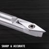 Wood Turning Tools for Lathe 4 PCS Set, Carbide Lathe Tools with Diamond Shape, Round, Square Cutters Replaceable Turning Lathe Chisels with a Grip