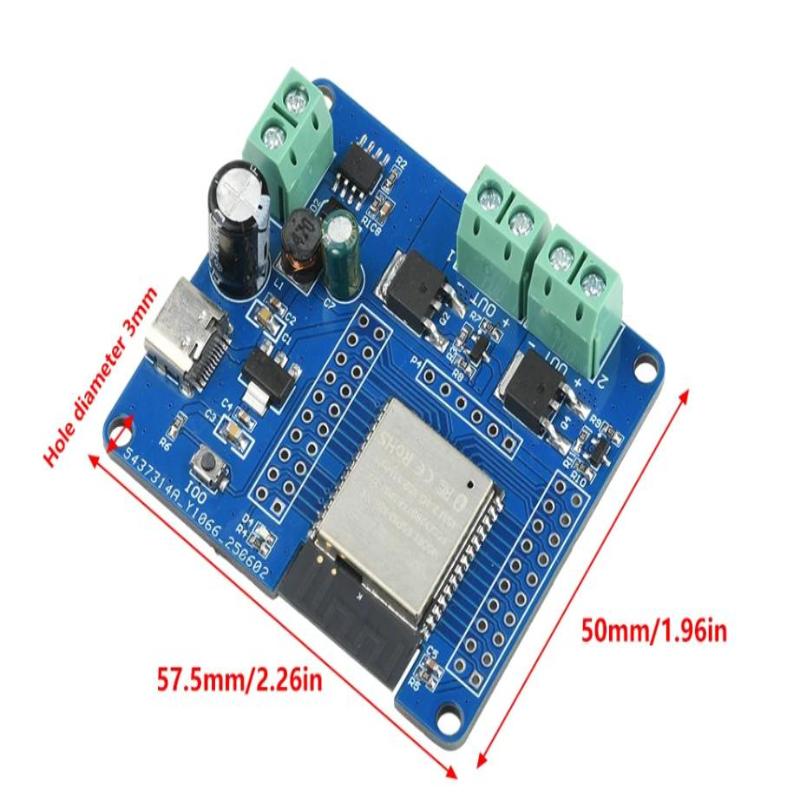 2/4-Way Mos Switch Module Dc 5-60V Esp32 Single-Way Relay Module Esp32-32E Module Wifi Bluetooth Development Board Uart Burning