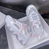 Summer Running Shoes Breathable Clunky Sneakers Women's New Summer Student Sports Casual White Shoes