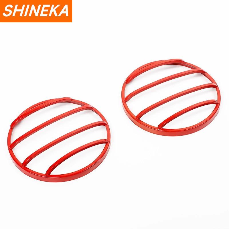SHINEKA Lamp Hoods Car Front Headlight Lamp Decoration Cover for Suzuki Jimny 2019 2020 2021 2022 2023 Up Exterior Accessories