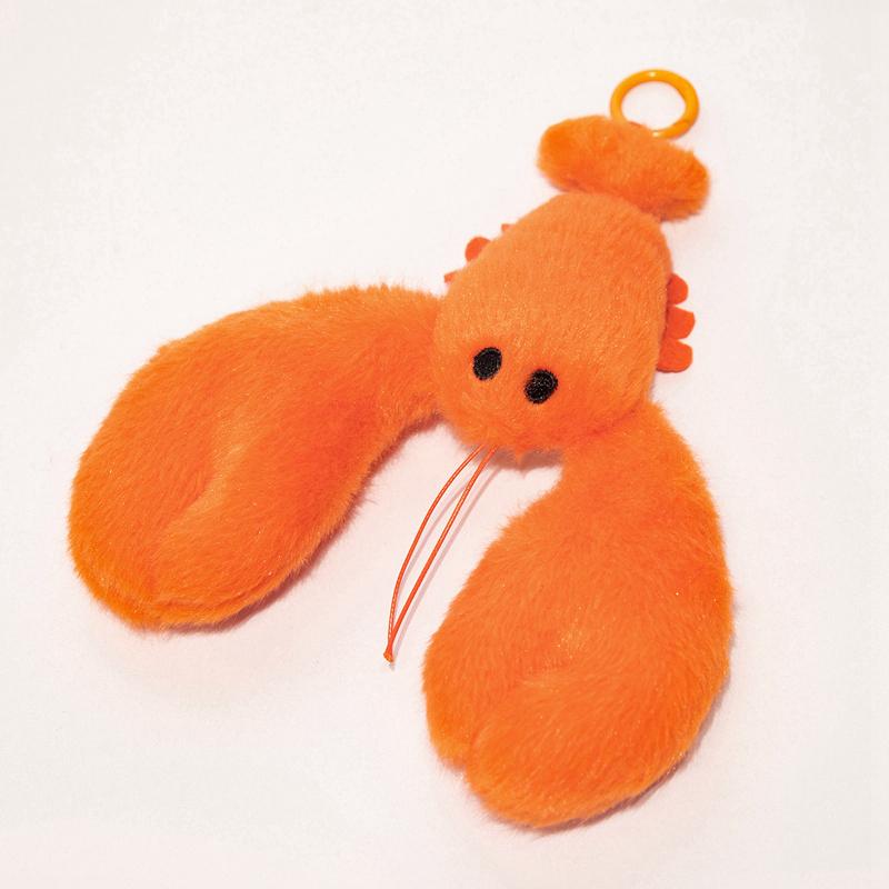 Creative Pulling Thread Lobster Plush Toys Soft Lifelike Lobster Hanging Doll Cute Delicate Keychain Bags Decor Funny Gift