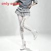 Cat Print Velvet Tights With Hip Lifting And Slimming For Casual Women