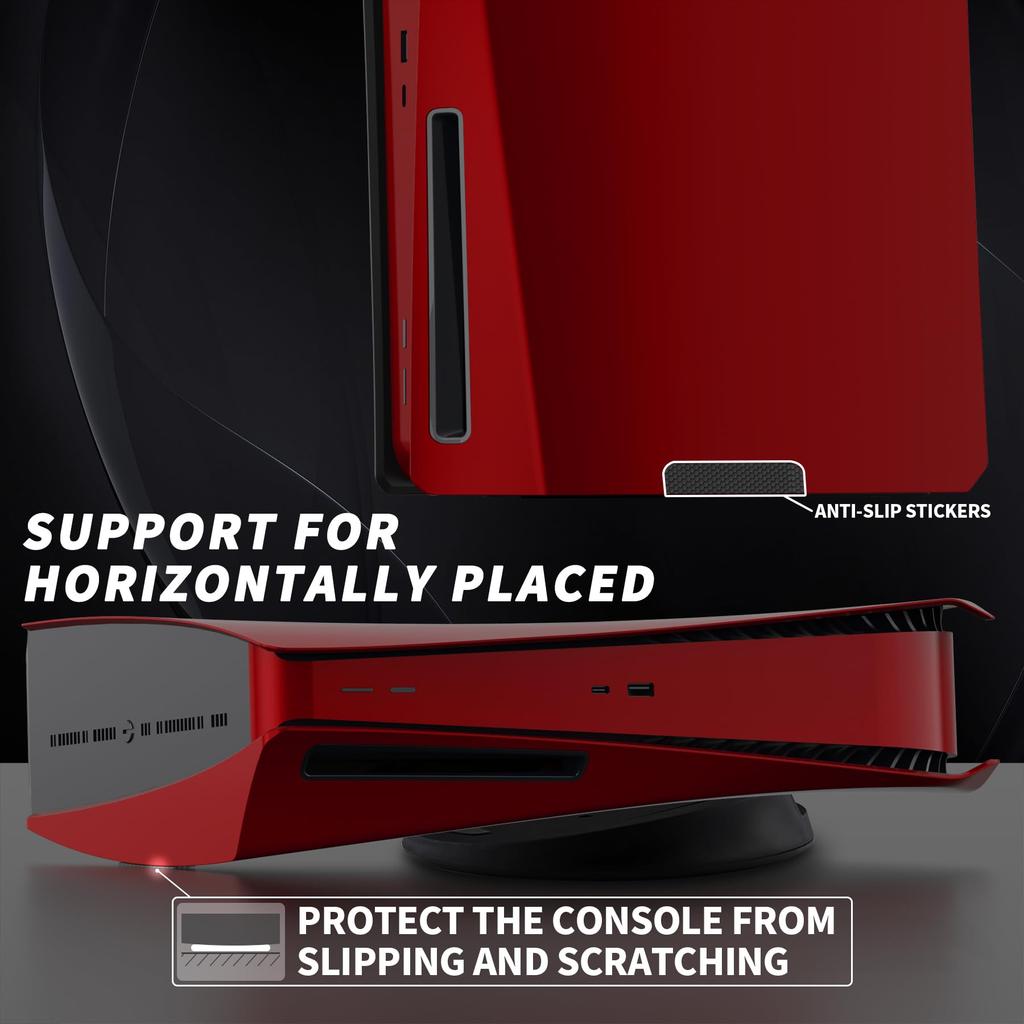 EXtremeRate eXcover Capa de Substituição para PS5 Versão Disco Inclui Substituição Superior e Inferior Faceplate e Carcaça Traseira de Substituição Personalizadas para