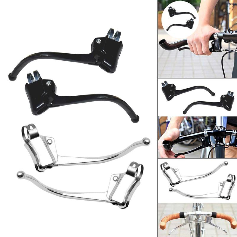 Reliable Metal Road Bike Brake Levers Easy Install Fixed Gear Hand Brake for Adult Bicycle Handlebars