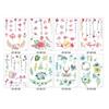 Cross Border New Small Fresh Color Hand-painted Flower Tattoo Sticker Waterproof Durable Wedding Photo Arm Decoration