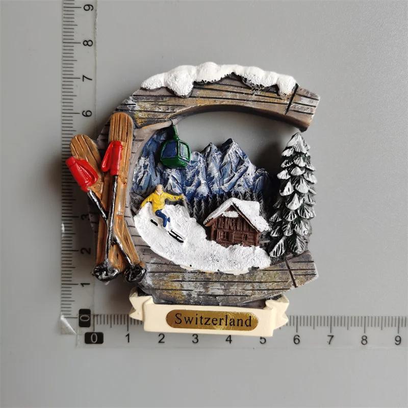 Ελβετία Μαγνητάκια Ψυγείου Ελβετικό Υπέροχο Ξύλινο Σπίτι Ρολόι Κούκου Αλπικό Μαγνητικό Αυτοκόλλητα Ψυγείου Σουβενίρ Δώρο Ταξιδιού