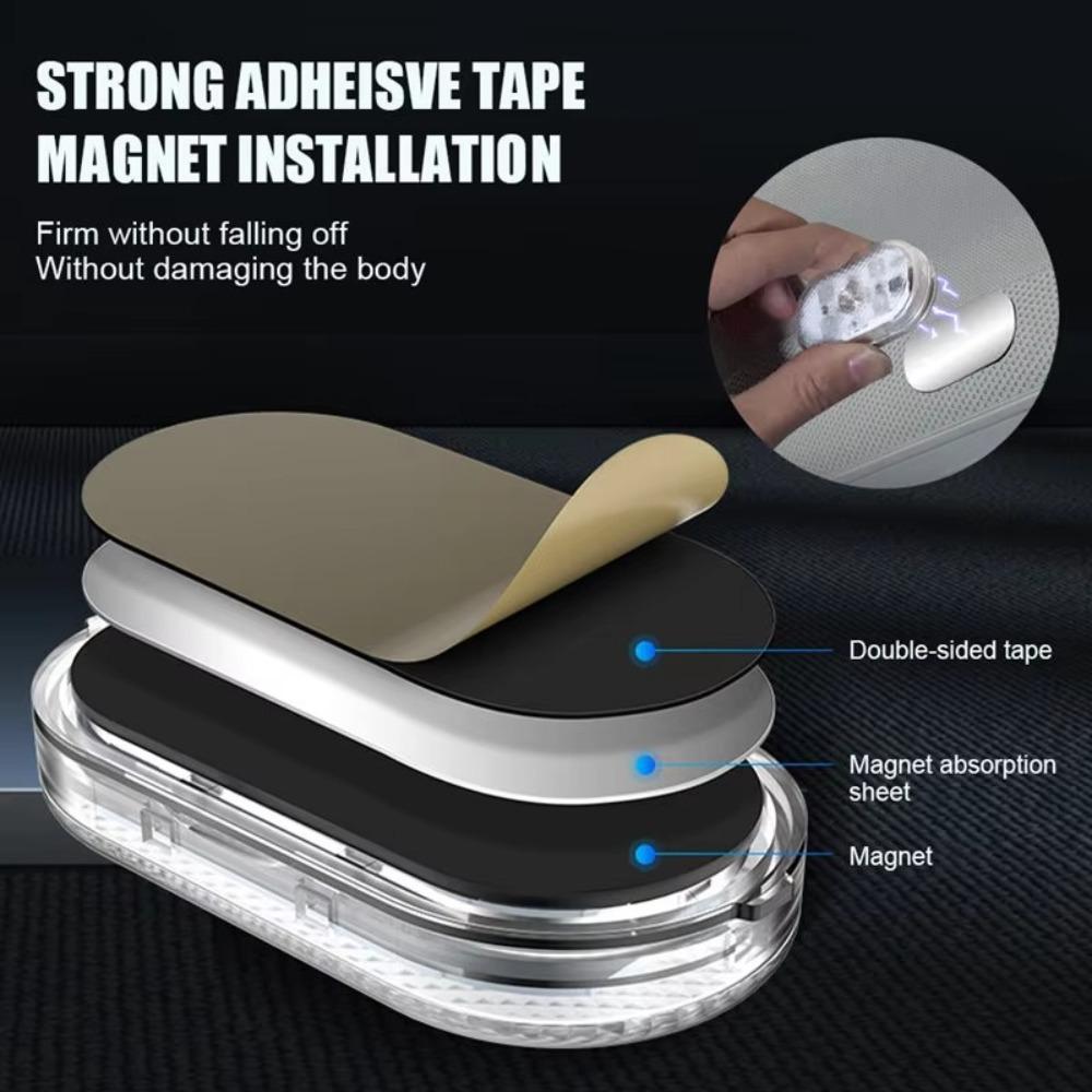 Magnet Atmosphere Lamp USB Rechargeable Wireless Light New Interior Ambient Light  Car