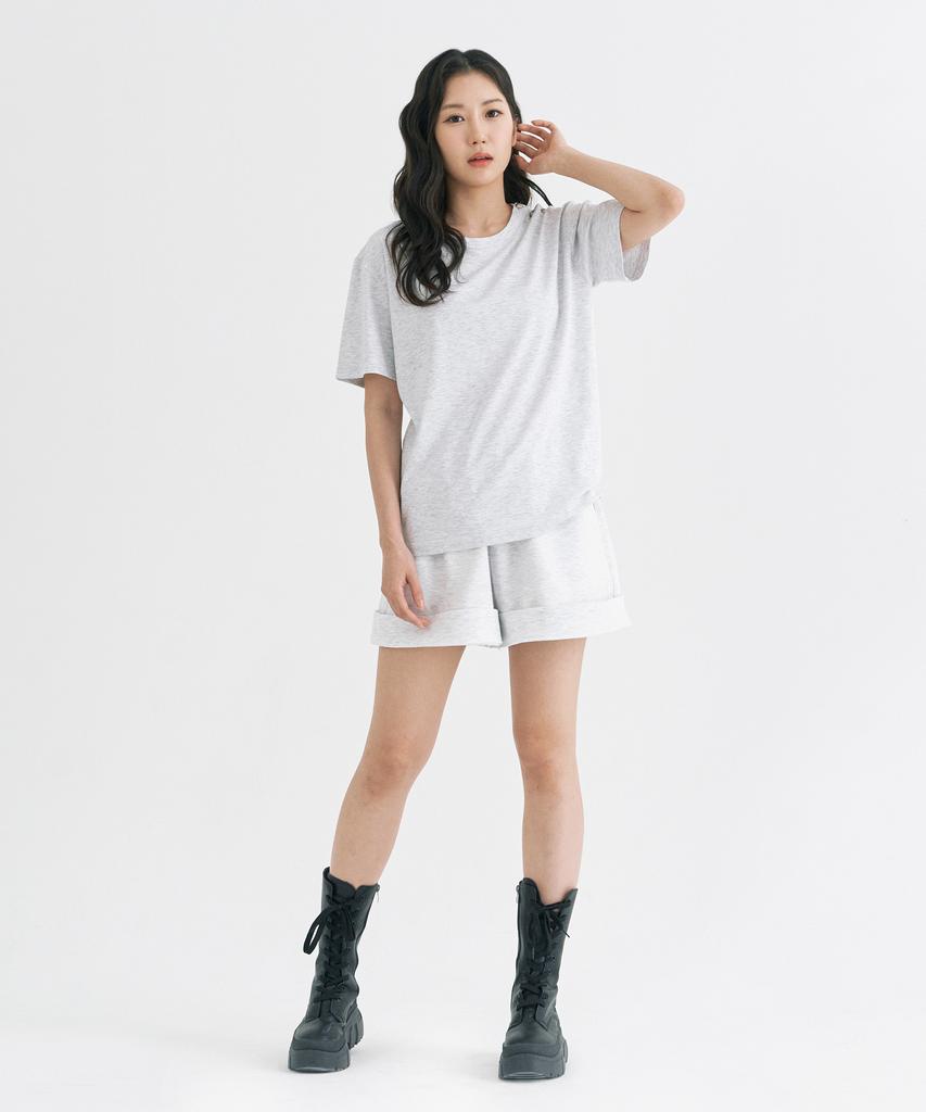 Peulleio Button T-Shirt _ Gray