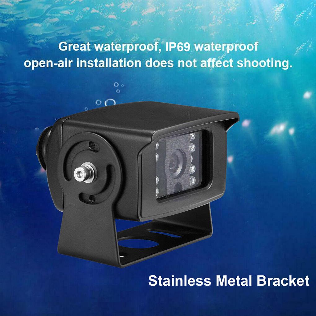 Metal 4 PIN Rear View Camera IR Night Reverse Camera Heavy Duty 1000TVL CCD Color 12/24V