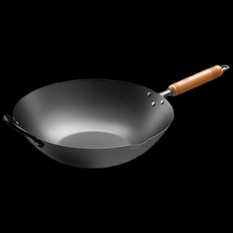 Kanda Zhentai Series 33cm Titanium Alloy Non-stick Wok with Lid
