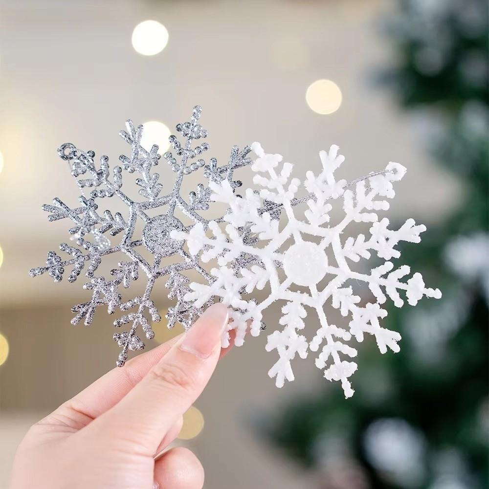 3Pcs/set Exquisite Christmas Snowflakes Acrylic Xmas Tree Ornaments Snowflakes Pendants  New Year