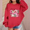 Children's Fashionable Casual Long-sleeved Loose Christmas Print Pullover Sweatshirt