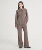 THEFRHT Wool Stripe Pintuck Shirt (Brown)