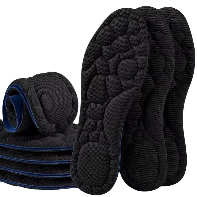 

5D Memory foam Insoles for Shoes Men Insole Feet Outdoor Running Sports Shock Absorption Shoe Sole Deodorizing Shoes Pads 3Pair EU35-36