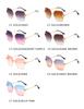 Mode Übergroße Randlose Sonnenbrille Damen Berühmte Luxusmarke Design Sexy Vintage Dame Sommerstil Sonnenbrille