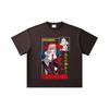T-shirt Unisex Pesante in Cotone 260 GSM Filato Doppio Titolo 32 100% Cotone Chainsaw Man V40 Stampa Potente