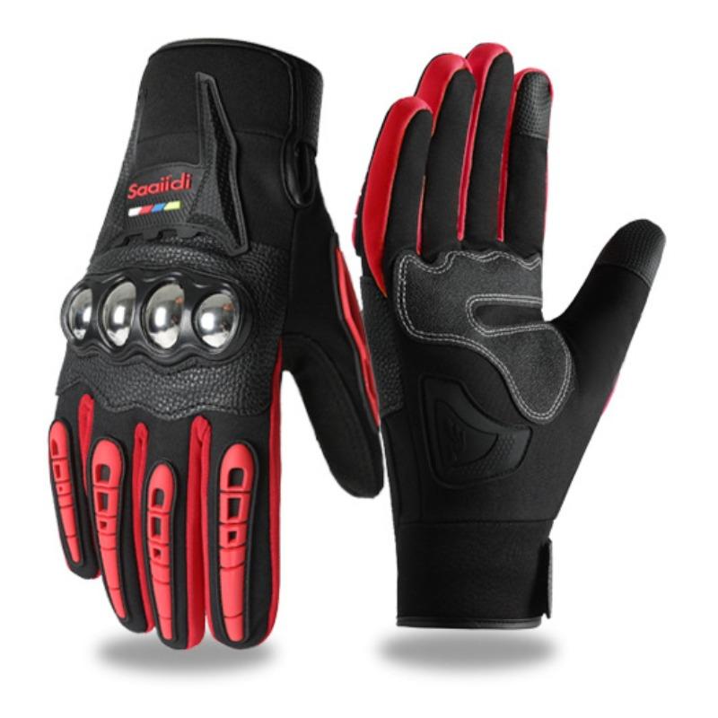 Winter Motorcycle Gloves for Men and Women, Touch Screen, Anti-slip, Anti-fall, Anti-splash, Windproof, Motorcycle Warm Gloves