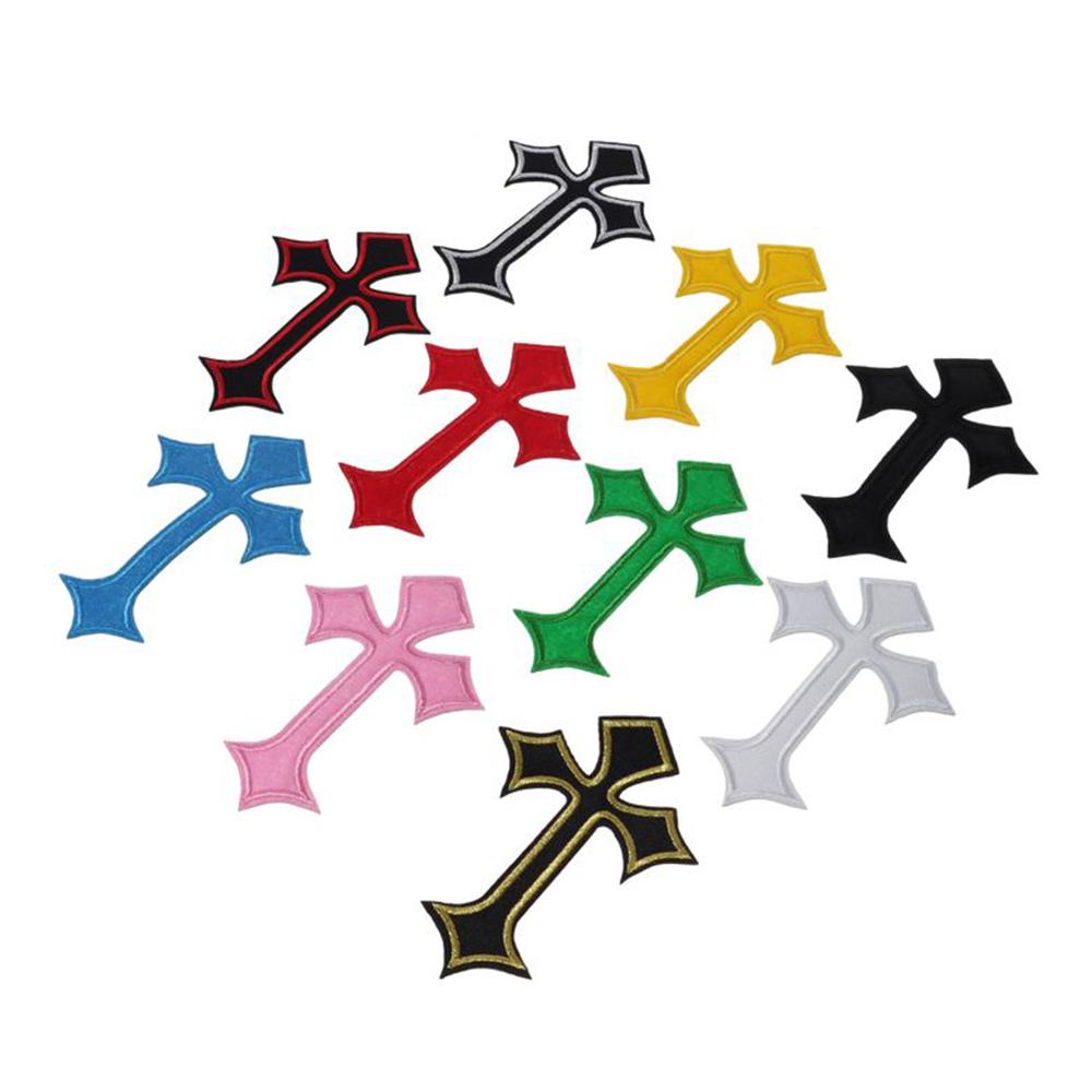22pcs 7.6*10.7cm Cross Embroidered Patches Personalized Sew On Patches  for Hair Accessories