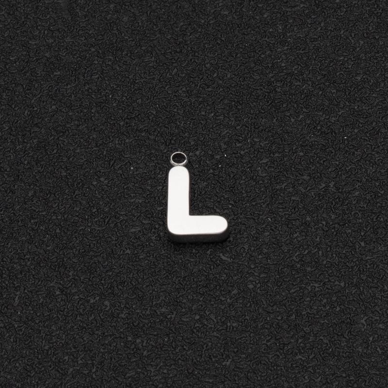 18K Gold Custom Stainless Steel Alphabet Necklace Pendant