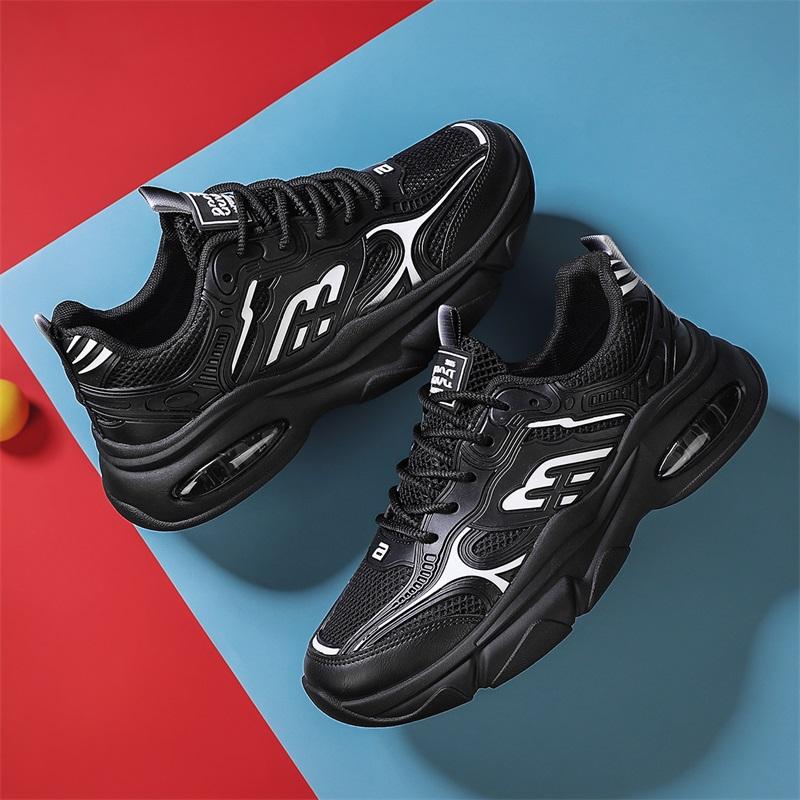 

39-44 Модные летние белые классические кроссовки для мужчин Повседневная беговая обувь Роскошная дизайнерская обувь для мальчиков Теннисная обувь для мужчин на платформе 44 черный белый