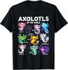 Kawaii Axolotls Of The World Graphic Tees Axolotl Animals T-Shirt