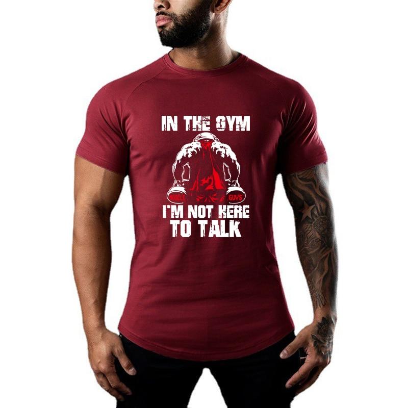 Do The Work  Mens Casual Fashion Pure Cotton Bodybuilding Fitness Gym Sports Summer Round Neck Slim Fit Graphic Printed T-shirt Homme