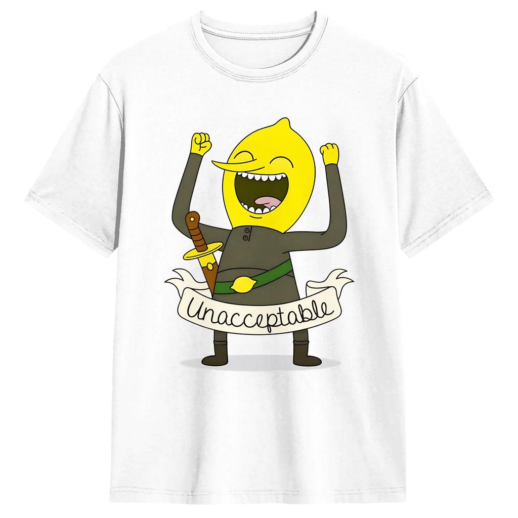 Unisex Women Funny Lemongrab Unlemonable T Shirts Pure Cotton Clothing Funny Short Sleeve Crew Neck Tee Shirt Plus Size TShirt