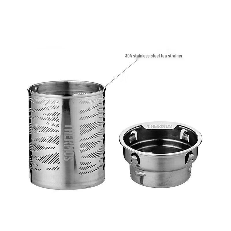 THERMOS Double Wall Glass Tea Infuser Bottle 400ml