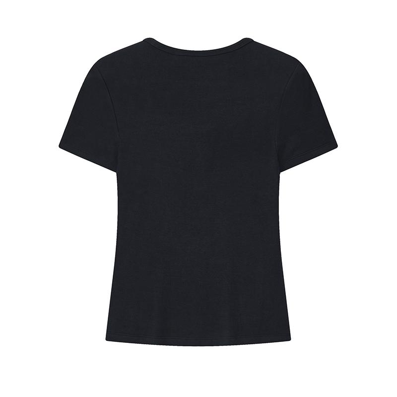 FILA Original Simple Classic Retro Sports Casual Versatile Comfortable Slim Fit Short Sleeve T-Shirt Women Tops Legendary-Blue F61W629107FNV