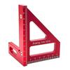 Precision Aluminum Alloy Miter Triangle Ruler 45°/90° Woodworking Square Protractor 3D Multifunctional Measuring Toolsolss