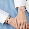 2-Herz Perlen Passende Armbänder für Paare und beste Freunde Freundschaft Verstellbare Geflochtene Strangarmbänder für Valentinstagsgeschenke