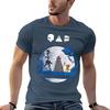 Love Death And Robots Three Robots Maglietta Nera in Cotone Semplice per Unisex Pacco Maglietta Unisex Maglietta Pesante in Cotone