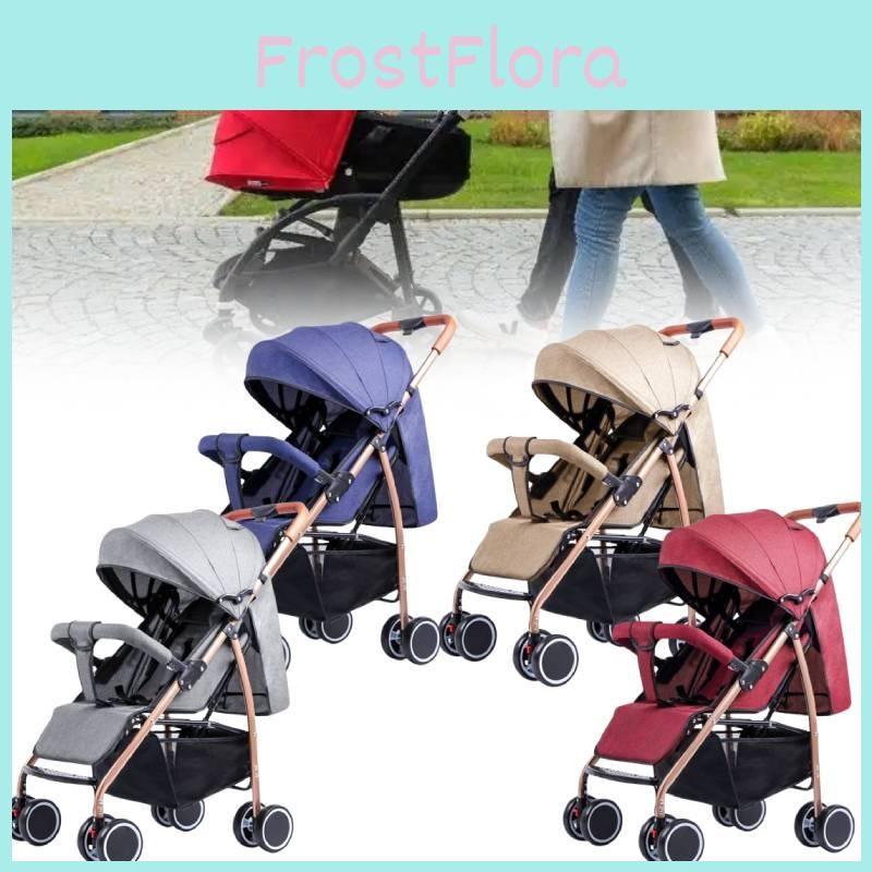 Wheeled Four Baby Stroller Lightweight Foldable Convertible Seat Tools Outdoor