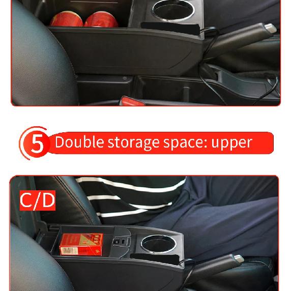 Armrest For Seat Ibiza For Ibiza MK4 IV 6J 2008-2017 Interior Design Car Console Armrest Storage Box Car Accessories