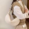 Hobos Shoulder Bags for Women PU Leather Spring Chain Axillary bags ladies Handbags big hardware ir ring decorati totes