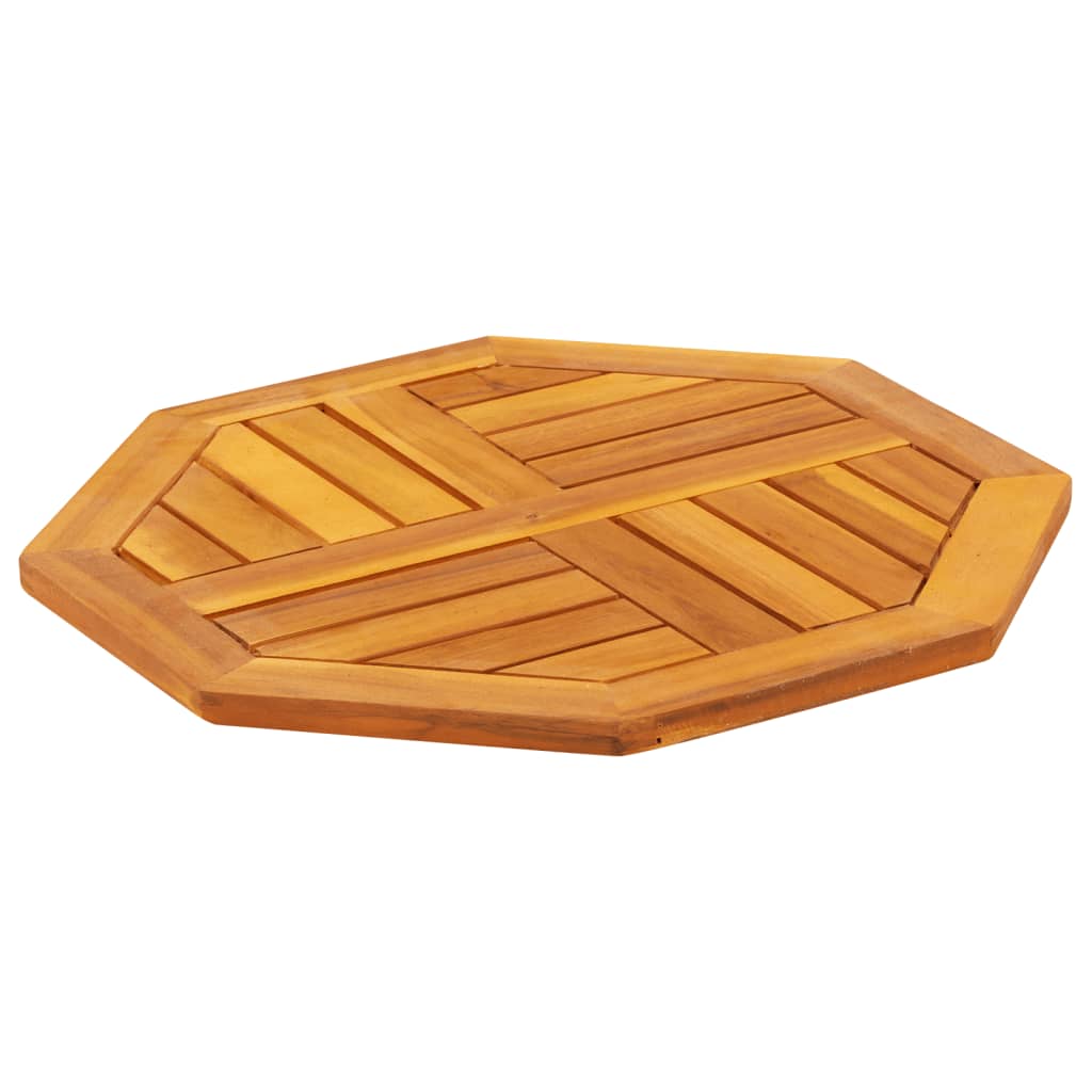 Table Top 50x50x2 cm Octagonal Solid Acacia Wood