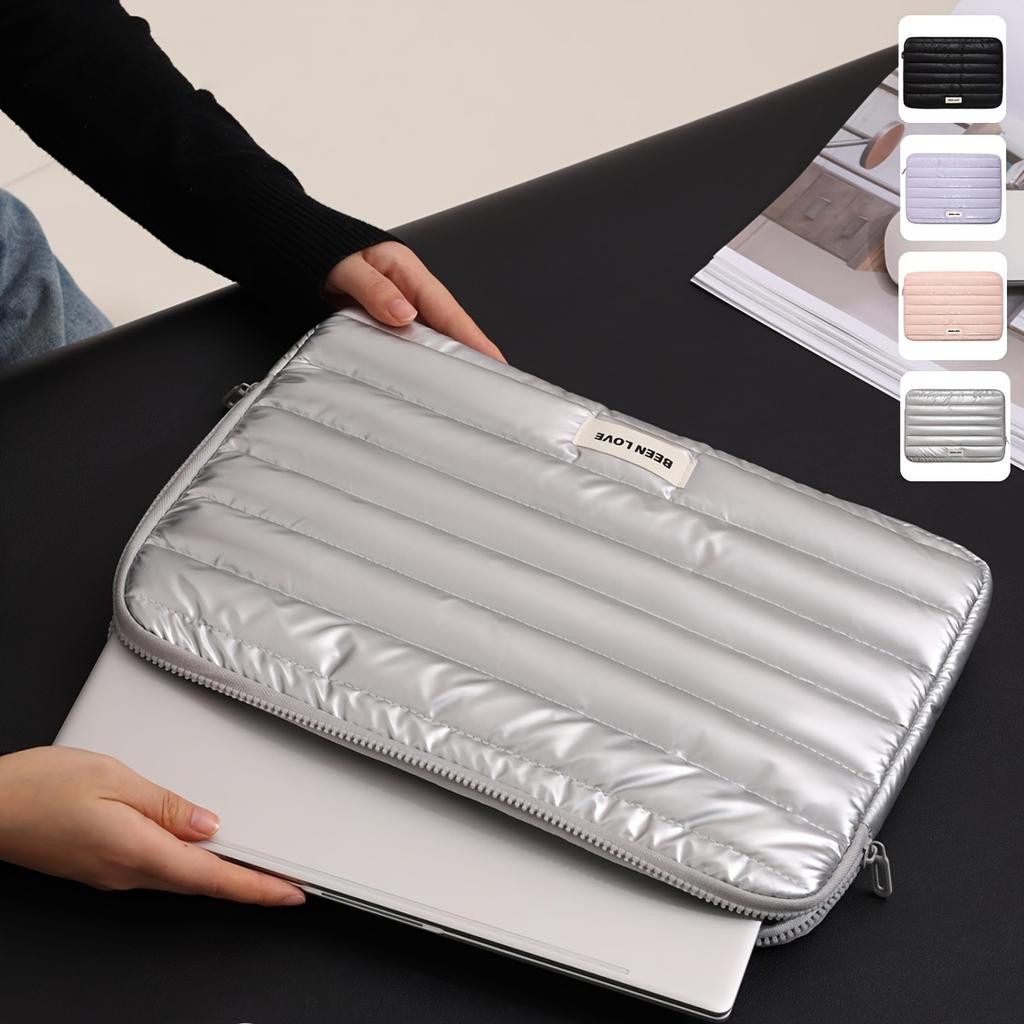Portable Laptop Sleeve Bag Handheld Computer Inner Bag Large Capacity Down Storage Bag Travel Organizer Pouch for Business