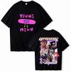 Young Singer Miko Graphic Print TShirt Women Vintage Fashion Short Sleeve TShirt Harajuku TShirt Streetwear Women Clothing