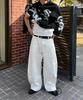 Tegseu Tx307 Curved Baggy Balloon Denim (Ivory)