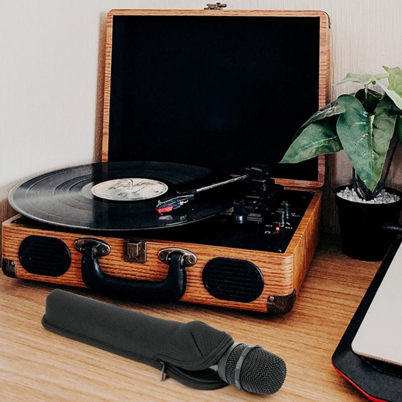 Microphone Carrying Case Inner Holder Pocket Stable Carry Case with Handle Securely Store and Transport Your Microphone