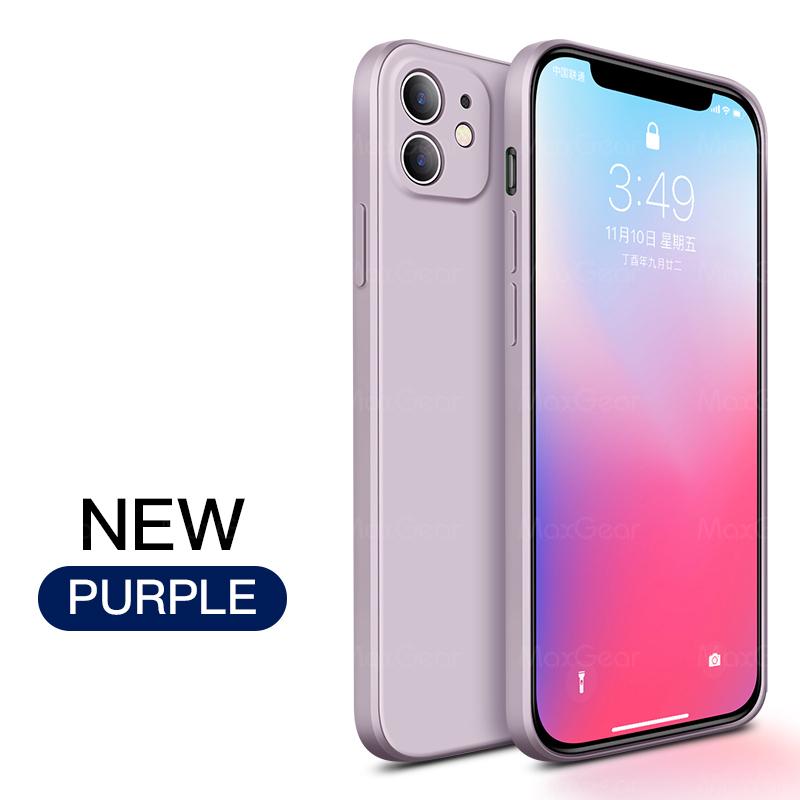 New   Square Liquid Silicone Soft Case For iPhone 11 Pro X XR XS Max 7 8 6 6s Plus SE 2  12 Mini Phone Cover