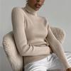 Women High Collar Sweaters Autumn Winter Slim Pullover Women Tops Casual Soft Knit Sweater Warm Turtleneck