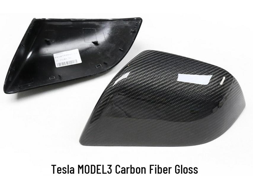 Tesla Model 3/S P85/P90D Carbon Fiber Side Mirror Cover