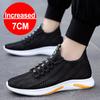 New Men Sneakers Casual Heightening Shoes 7cm Height Increase Shoes For Men Summer Breathable Elevator Shoes Insole Taller Shoes