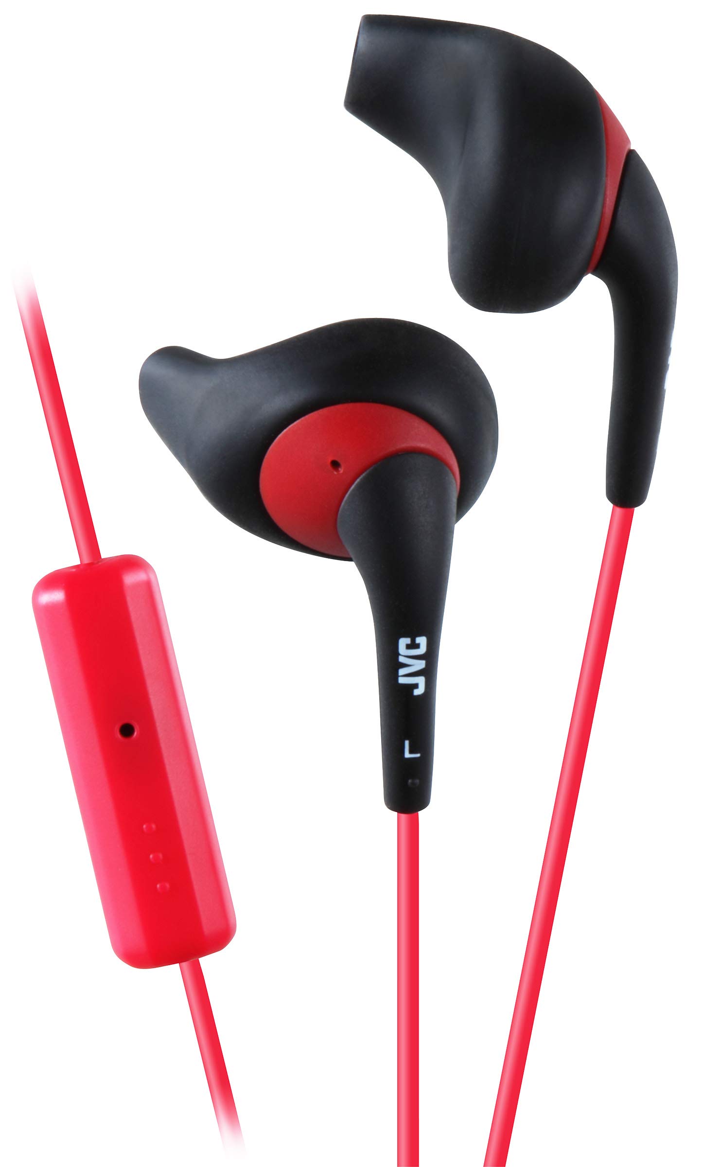 

JVC Gumy Sport Earphones Headphones with Secure Comfort Feet Color Slim Plug Compatible with iPhone HA-ENR15 - In-Ear Nozzle, Fit, Sweatproof, 3.3