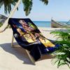 Rivalry Field: Messi vs Ronaldo beach towel Beach towel for vacation photos beach Absorbent bath towel Outdoor pool towel seaside
